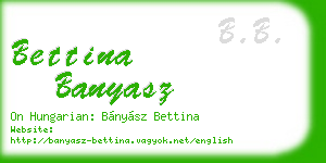 bettina banyasz business card